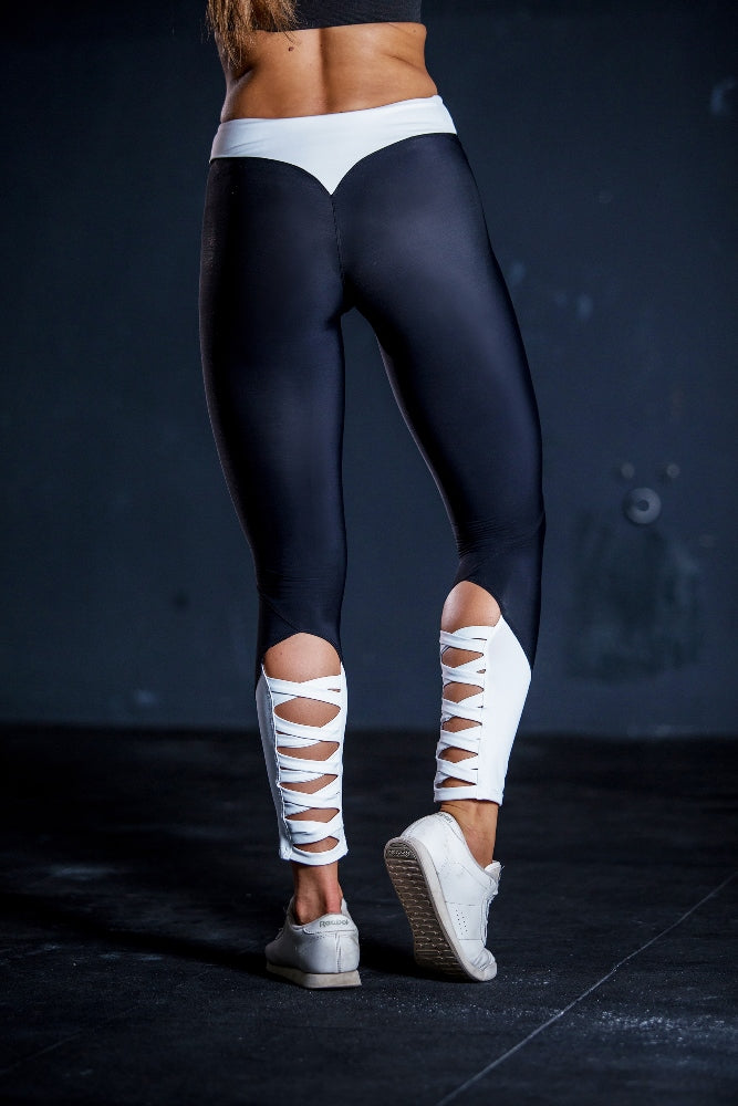 Dark Fitness Charlotte Leggings• Leggingsek • Dark Fitness • Fekete Feher
