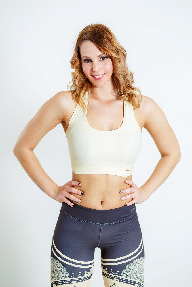 Dark Fitness Liza Top • Sportmelltartók/Topok • Dark Fitness • Cream