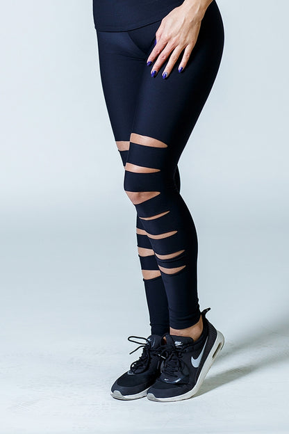 Dark Fitness Cutted Leggings• Leggingsek • Dark Fitness • Fekete