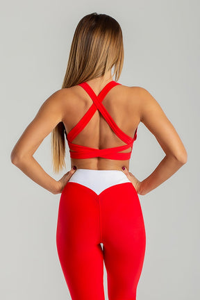 Dark Fitness Sara Piros Top • Sportmelltartók/Topok • Dark Fitness